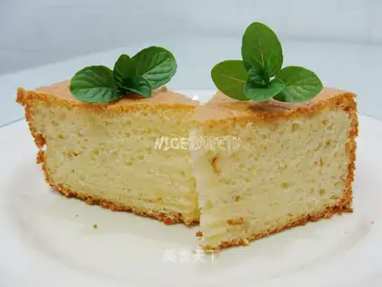 Orange-flavored duck egg sponge cake