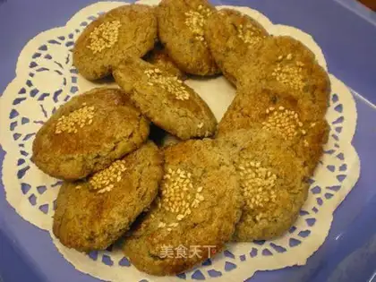 Black sesame walnut cake