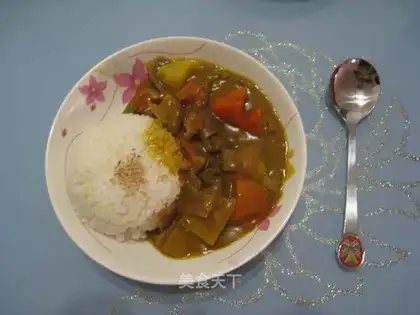 Curried beef rice