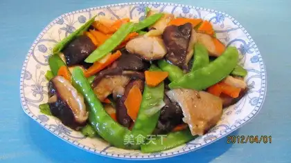 Braised mushrooms in oil