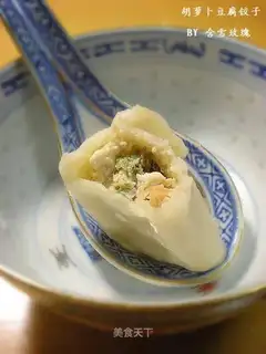 Carrot tofu dumplings