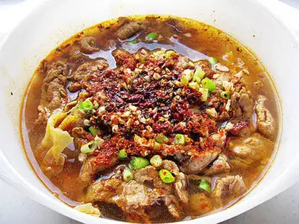 boiled pork slices