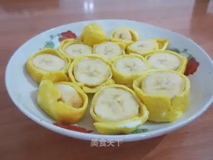 Banana omelet