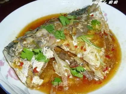 roasted pomfret in soy sauce