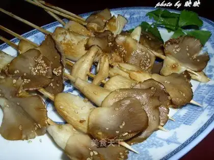 Roasted mushroom in soy sauce