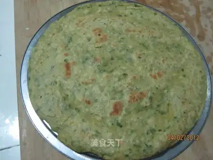 Celery leaf egg cake