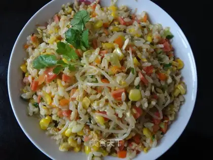 Colorful egg fried rice