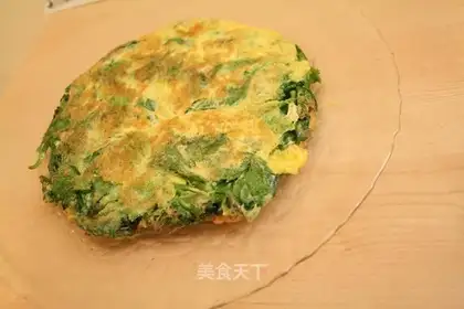 celery leaf egg cake
