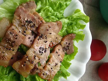 Roasted pork belly