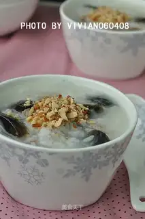 congee with pork and century