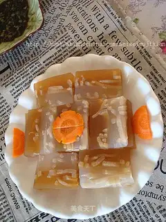 Orange-scented two-color pig skin jelly
