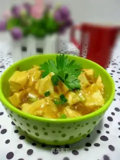 Curry minced pork and tofu
