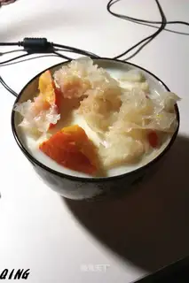 Pumpkin and white fungus milk soup