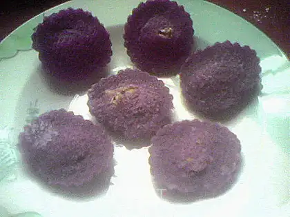Purple sweet potato sponge cake