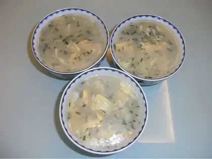 Garlic egg and onion porridge