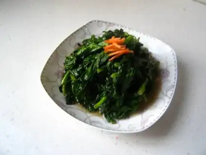 stir-fried chrysanthemum
