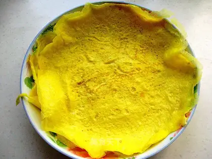 Spread egg skins