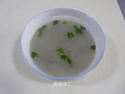 Thick mutton offal soup
