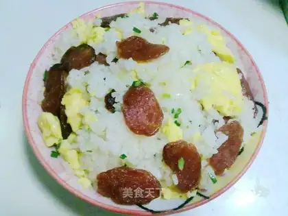 Sausage and egg fried rice