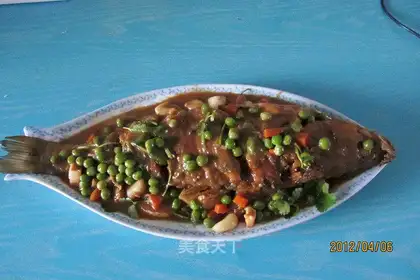 Braised sea bass