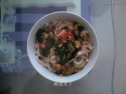 Noodles with soothing heart