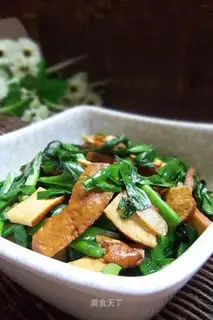 stir-fried dried leeks