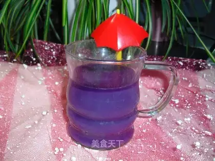 Purple sweet potato sago