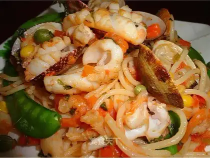 seafood spaghetti