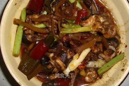 stir-fry conch meat