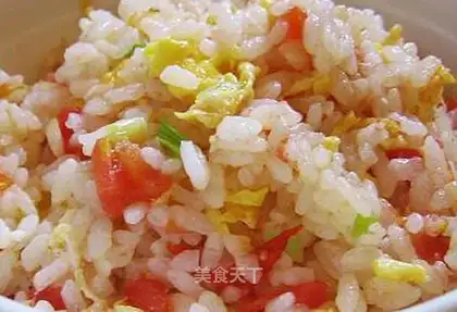 Tomato and egg fried rice