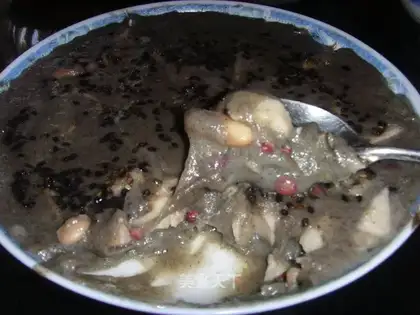 Taro red bean glutinous rice steamed cake