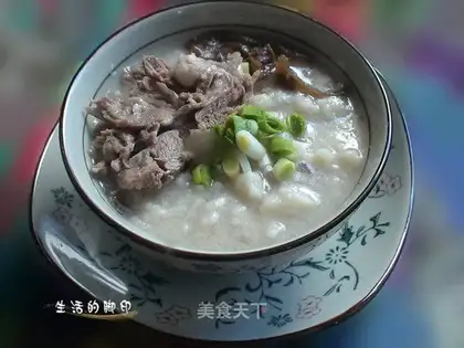 mutton and bread pieces