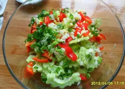 Cold balsam pear