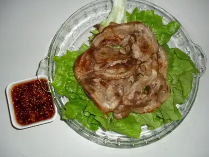 Pan-fried five flowers