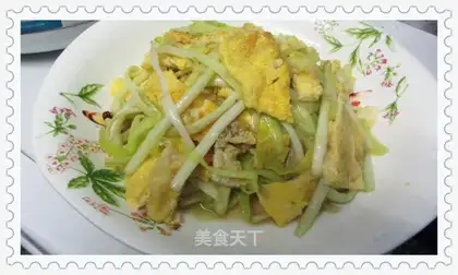 Scrambled eggs with leek king