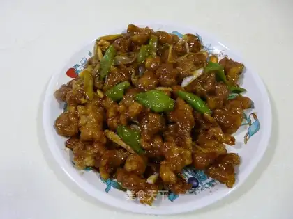 Green pepper meat segment