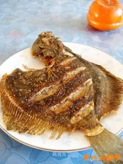 Dry fried turbot