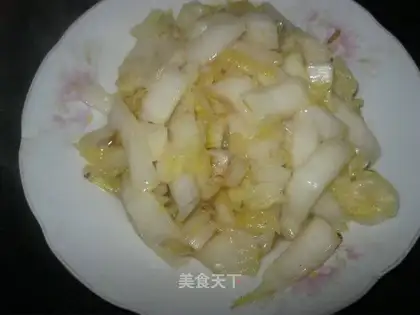 Chinese cabbage with shrimp skin