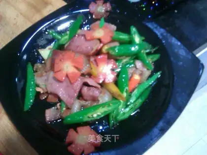 stir-fried bacon