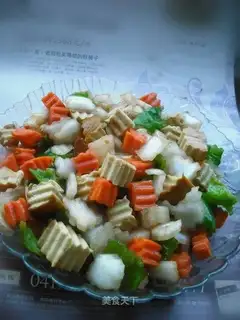 Vegetarian chicken assorted dish