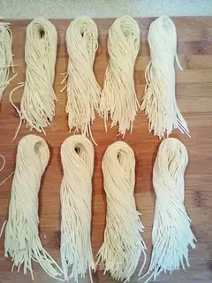 Homemade egg noodles