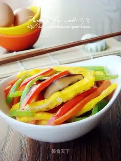 assorted shredded egg