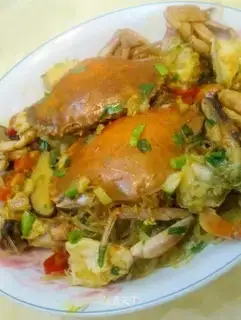 Crab baked vermicelli