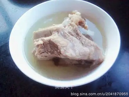 Light pork ribs soup