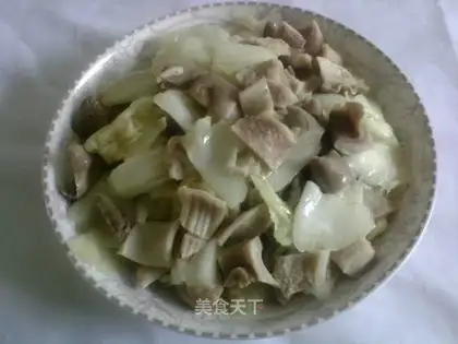 stir-fried pork tripe with cabbage