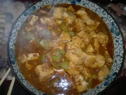 Stewed tofu with soy sauce