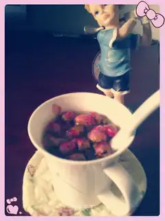 Rose brown sugar tea