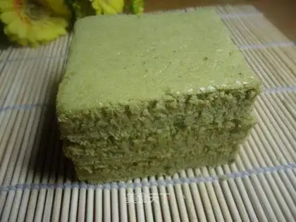 Matcha cake blocks
