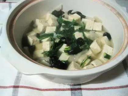Frozen tofu with sour radish