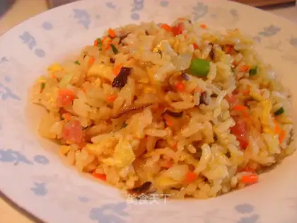 Colorful egg fried rice